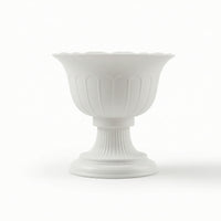 Floral Vase with Pedestal Fluted Decorative Vase Classic for Weddings, Florists