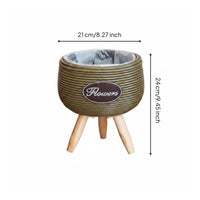 Tripod Planter Lightweight Indoor Flower Pot Stand Easy to Clean for Living Room