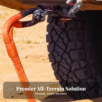 20 Ton Breaking Capacity Soft High Strength Recovery Gear massive Duty Towing Equipment Resistant for away from-pavement aficionados, pickup Owners, away from-road vehicle/UTV Riders, Vehicle retrieval, hoisting, Emergency Situations