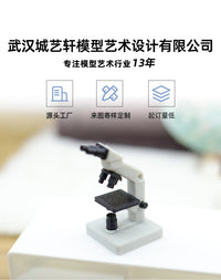 Dollhouse娃娃屋仿真双目显微镜ob11科学实验室场景配件微缩模型