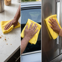 40x40cm Microfibre Cloth for Car Polishing, Plush 300GSM Cleaning Cloths, High Absorbency for Wax and Crystal Coating Use
