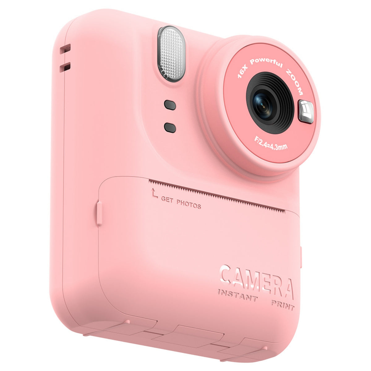 Mini Instant Print Camera Rechargeable Instant Print Toy Camera Portable Digital for Children, Boys and Girls, Toddlers, Everyday Play, Travel, Parties