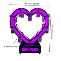 Heart Liquor Glass Rack Valentine Gift Liquor Glass Rack Decorative for Couples