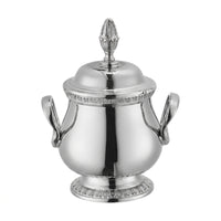 Creamer Stainless Steel Sugar Bowl with Lid Vintage for Coffee Service, Hosts