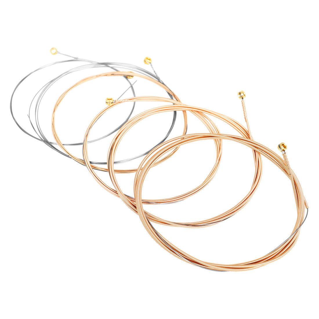 SK11 Alloy Phosphor Bronze Coated Guitar Strings with Gold Ball End, Set of 6