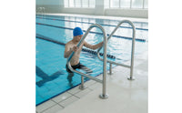 Swimming Pool Handrail Rust Proof Pool Handrail Heavy-Duty Safety Polished for Homeowners