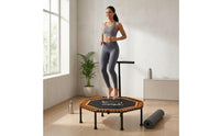 Non-Slip Indoor Exercise Trampoline Low Low-Strain Workout Rebounder Trampoline High Weight Capacity Fitness Rebounder Sturdy Frame for Adults, Beginners, Home Gym