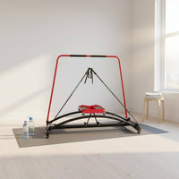 Indoor Ski Simulator Wheeled Carriage Ski Motion Curved Rails Fitness Simulator