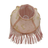 Lampshade with Fringe Romantic Lampshade with Tassels Printed for Reading Corner