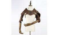 Shoulder Battle Gear with Arm Guards Distressed Arm Guards Knight Bracer for Stage Performance