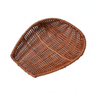 Woven Snack Basket Low-Sided Serving Tray Multi-Purpose