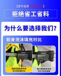 Emergency Flood Life Jacket for Adults and Children, High Buoyancy Foam Life Vest for Fishing and Boating