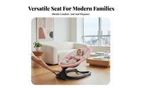 Automatic Swing Electric Rocking Cradle Multi-Speed Adjustable Electric Rocking Bassinet Padded Seat Infant Soother Soothing Sounds for Newborns, Infants, New Parents, Rest Time, Bedside, Home Use, Living Room