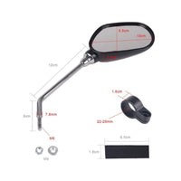 2 Pieces Safe Riding Mountain Bike Mirror Long-Lasting Bike Rearview Mirror for Cycling