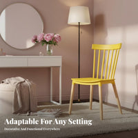 Spindle Back Chair Nordic Aesthetic Seating Furniture Long-Lasting Construction