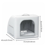 Arched Pet House Ventilated Cooling Feline House Easy to Clean for Hot Weather