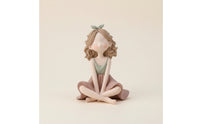 Girl Figurine Matte Tabletop Girl Statue Compact Desktop Figurine for Desk, Shelf, Nightstand