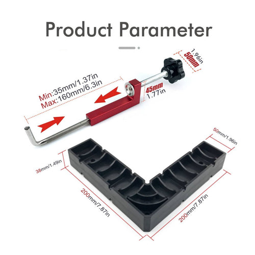 90 Degree Corner Clamp Easy to Use Right-Angle Clamp Clear Markings
