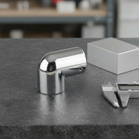 Stainless Steel Tube Elbow Mirror-Polished Finish 90 Degree Elbow Fitting Heavy-Duty 1 Inch Stainless Steel Tube Fitting for Yachts, Boats