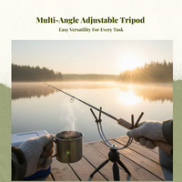 Folding Ice Fishing Rod Holder, Portable Tripod, Travel