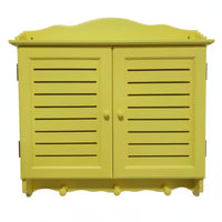 Electric Utility Cabinet Cover Slatted Doors Service Box Decoration Easy to Install Home Decor for Hallway, Apartment