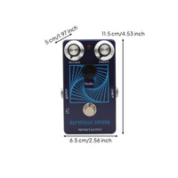 Spring Reverb Pedal Compact Guitar Effect Pedal Analog-Voiced for Pedalboard, Live Performance