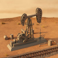HO Scale Oil Oil Rig Model Kit Cardboard Rig Model DIY Oil Oil Rig Kit Decorative for Dioramas