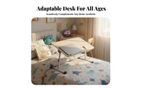 Adjustable Folding Study Board Integrated beverage Holder for Bedroom, Children, Kids