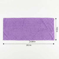 150D Microfibre Cloth and Microfibre Towel, 33cm x 75cm Microfibre Cloth with Bound Border, Quick-Dry for Car Detailing and Household Cleaning