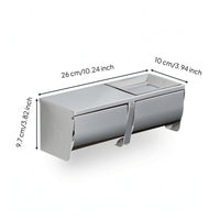 Bathroom Tissue Holder with Shelf Waterproof Hardware Modern for Bathroom