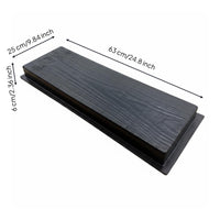 Stepping Stone Form ABS Plastic Wood Grain Form Textured for Patio
