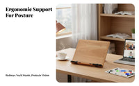 Adjustable literature Stand Handsunrestricted Book Holder Foldable Design for Dorm, Adults
