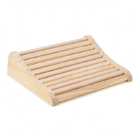 Sauna Backrest with Non-Slip Pads Water-Resistant Wooden Backrest Comfortable