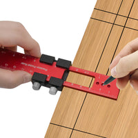新款铝合金定位尺木工标尺划线尺角度尺16/20/30cm量规量具DIY