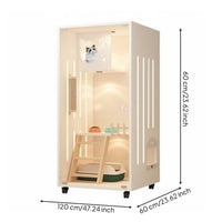 Multi-Level Cat Villa Easy to Clean Multi-Level Cat Enclosure Good Ventilation for Living Room, Bedroom