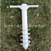 Plastic Beach Umbrella Anchor with Three-Spiral or Five-Spiral Ground Plug Hook Set