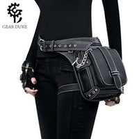 GEARDUKE Punk Skull Chain Crossbody Bag for Women, PU, Medium