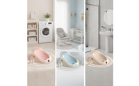 Non-Slip Infant Bathtub with Support | Soft-Touch, infant Bathtub with Stand, for washroom