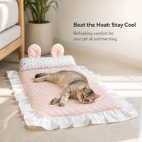 Dayang R81 Cooling Pet Bed for Rabbits and Guinea Pigs, Washable Summer Mat