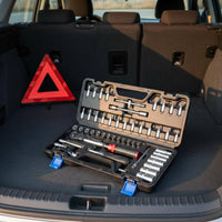 51 Pieces Ratchet Socket Set Precision Calibration Socket Wrench Kit Auto Repair Tool Set