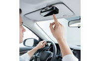 Push-to-Accessible Sun Visor Glasses Case Scratch-Proof Lining Automotive Eyewear Storage Large Capacity