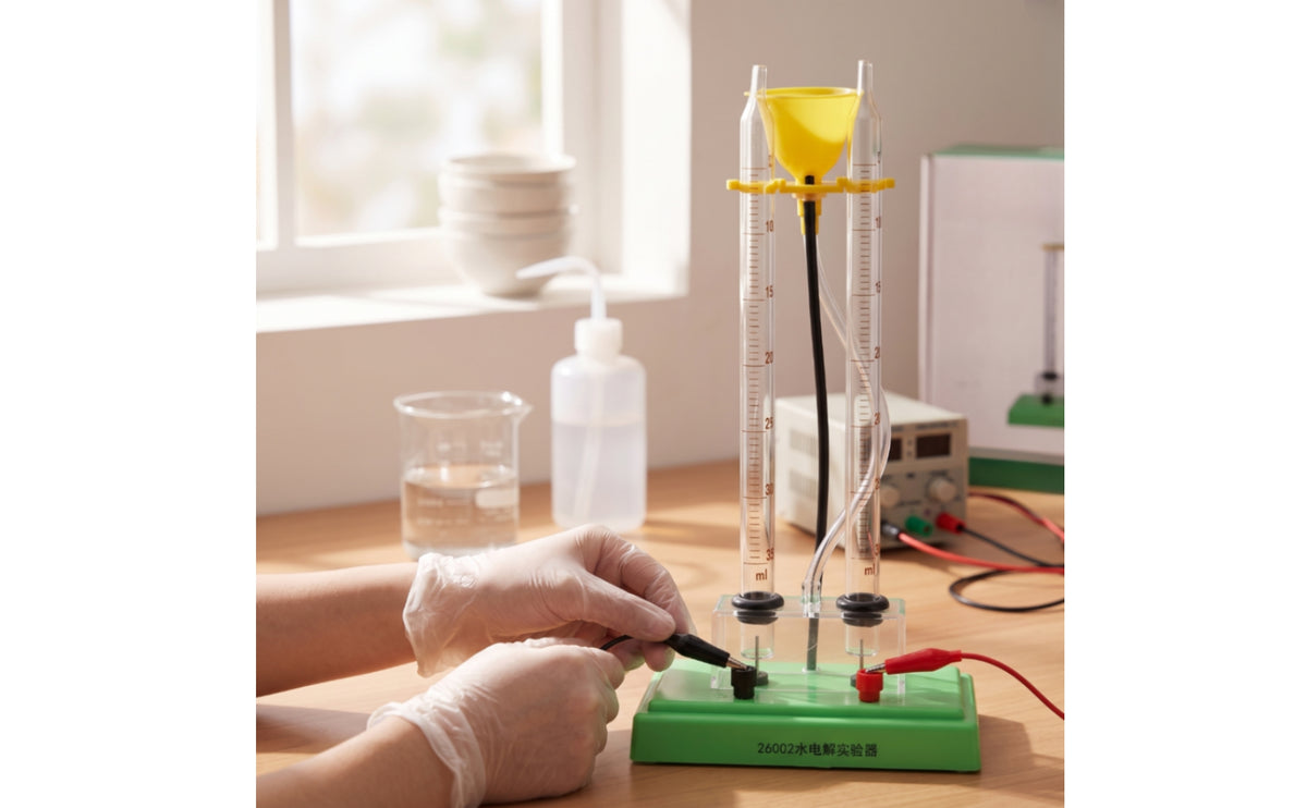 Water Electrolysis Apparatus with Graduated Tubes Easy to Observe Water Electrolysis Apparatus Transparent for Middle School Students