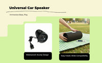 Weatherproof Car Speaker Subwoofer for EV, Motorcycle, ATV
