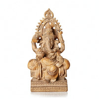 Remover of Obstacles Idol Statue Ornate Remover of Obstacles Idol Figurine Detailed Elephant Deity Statue for Shelf