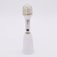 Bulb Holder for E27 Lamp with Flexible Gooseneck, Adjustable E27 to E27 Adapter for Directional Lighting, Heat Resistant up to 80°C, Swivel Base