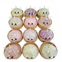 Rainbow Unicorn Bun Squishy Stress Relief Toy