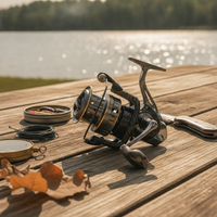 Saltwater Rotating Reel Round Knob Metal Fishing Reel Carbon-Fiber Appearance