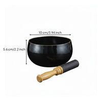 Deep Deep Tone Mindful Movement Meditation Sound Bowl Artisan-Made Tibetan Singing Bowl Set Standing Bell for Meditators, Relaxation