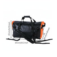 Motorcycle Duffel Bag Detachable Shoulder Strap Roll-Top Duffel Bag Adjustable Straps Travel Accessory for Camping, Hiking, Bicycling