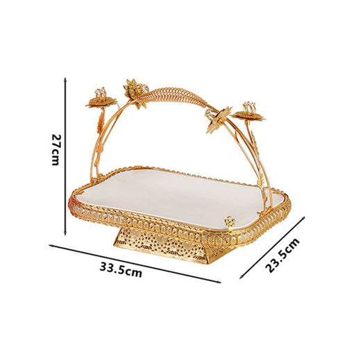 European Design Fruit Holder Decorative Centerpiece Luxury Snack Platter